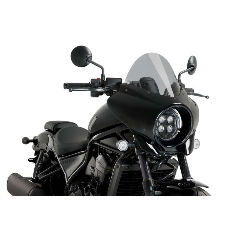PUIG CUPOLINO SEMICARENATO TOURING MIRAGE PER HONDA CMX1100 DCT REBEL 21-24 FUME CHIARO-21461H