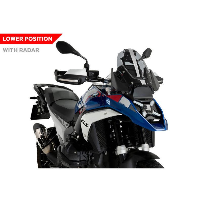 PUIG CUPOLINO SPORT CON RADAR PER BMW R1300 GS TROPHY 23-25 FUME CHIARO