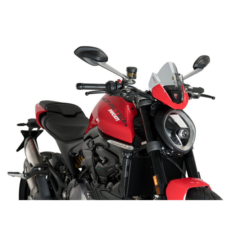 PUIG CUPOLINO SPORT PER DUCATI MONSTER 937 PLUS 21-23 FUME CHIARO
