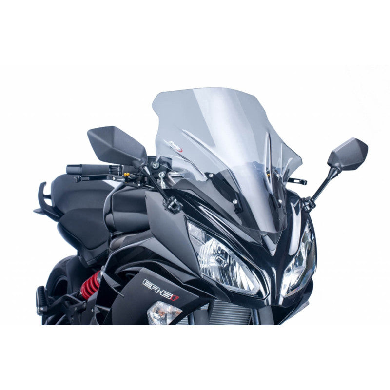 PUIG CUPOLINO TOURING PER KAWASAKI ER-6F 12-16 FUME CHIARO
