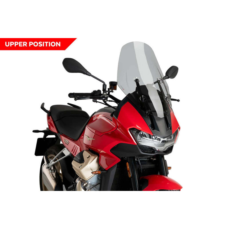 PUIG CUPOLINO TOURING PER MOTO GUZZI V100 MANDELLO 23-25 FUME CHIARO