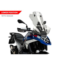 PUIG CUPOLINO TOURING PLUS-VISIERA CON RADAR PER BMW R1300 GS TRIPLE BLACK 23-25 FUME CHIARO