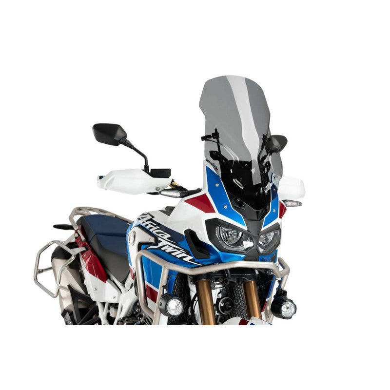 PUIG CUPOLINO TOURING REGOLABILE E M.E.M. PER HONDA CRF1000L AFRICA TWIN ADVENTURE SPORTS 18-19 FUME SCURO