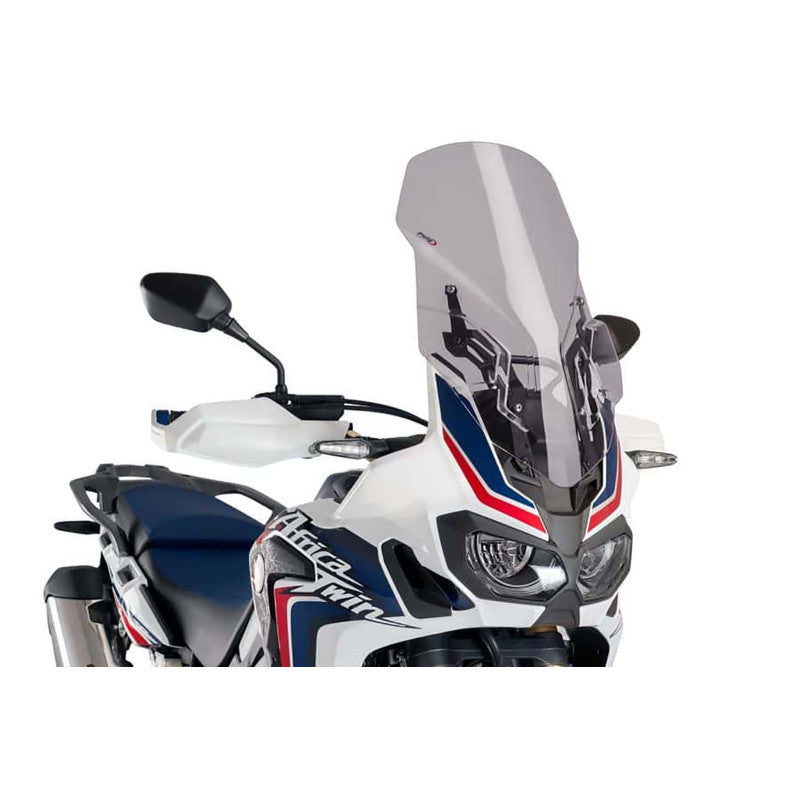 PUIG CUPOLINO TOURING REGOLABILE PER HONDA AFRICA TWIN ADVENTURE SPORTS 18-19 FUME CHIARO