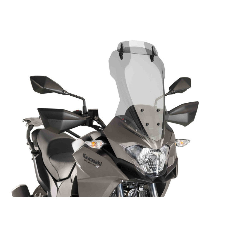 PUIG CUPOLINO TOURING-VISIERA PER KAWASAKI VERSYS-X 300 URBAN 17-20 FUME CHIARO