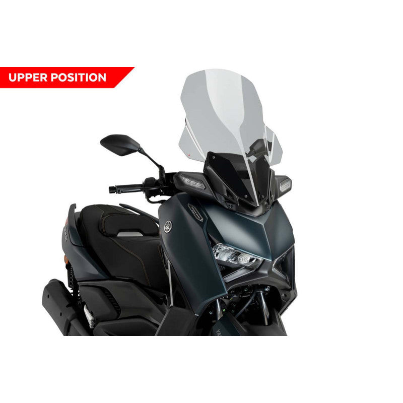 PUIG CUPOLINO V-TECH LINE TOURING PER YAMAHA X-MAX 300 23-25 FUME CHIARO