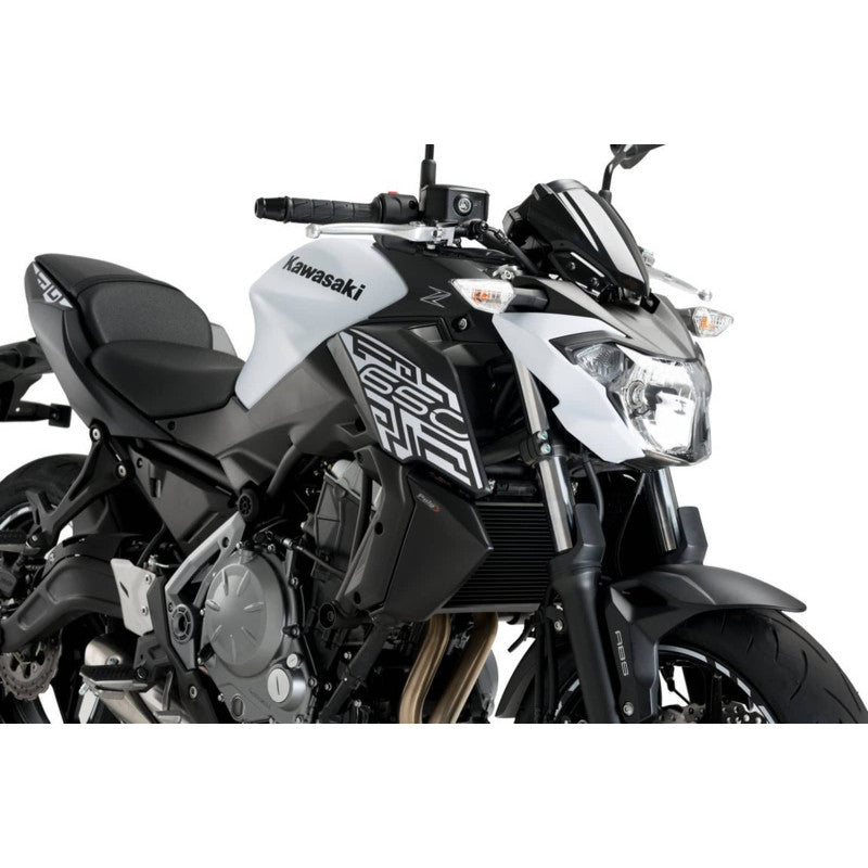PUIG PANNELLI PROTEZIONE RADIATORE PER KAWASAKI Z650 17-19 NERO OPACO