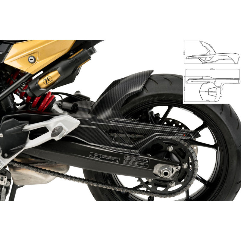 PUIG PARAFANGO POSTERIORE BMW F900 R 2025 CARBON LOOK