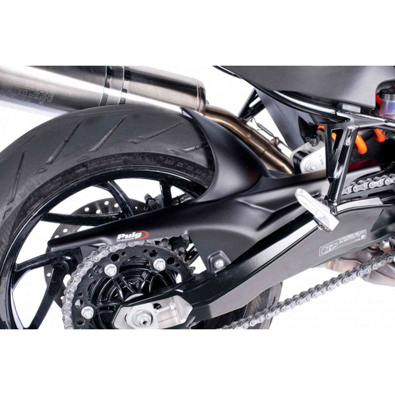 PUIG PARAFANGO POSTERIORE PER BMW F800 R 17-19 NERO OPACO