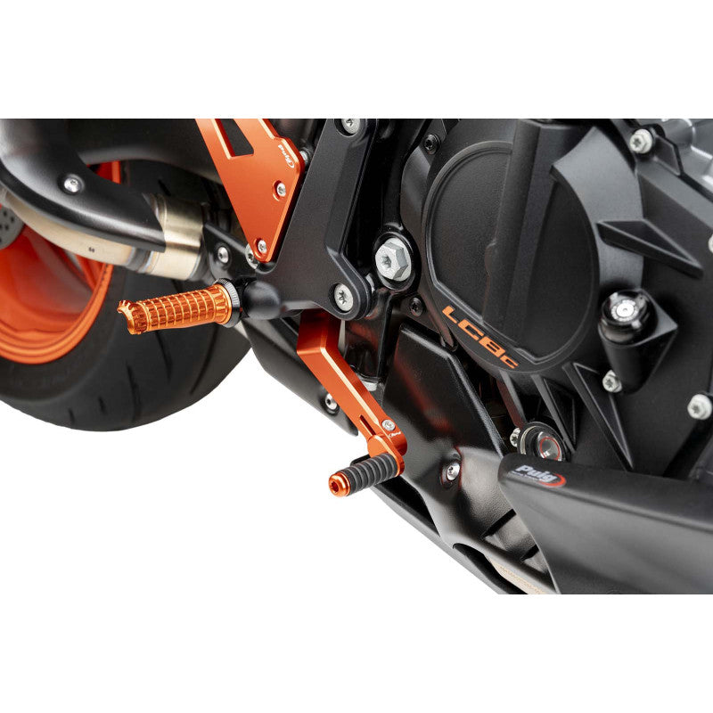 PUIG PEDALE DELLA FRIZIONE REGOLABILE KTM DUKE 990 24-25 ARANCIONE