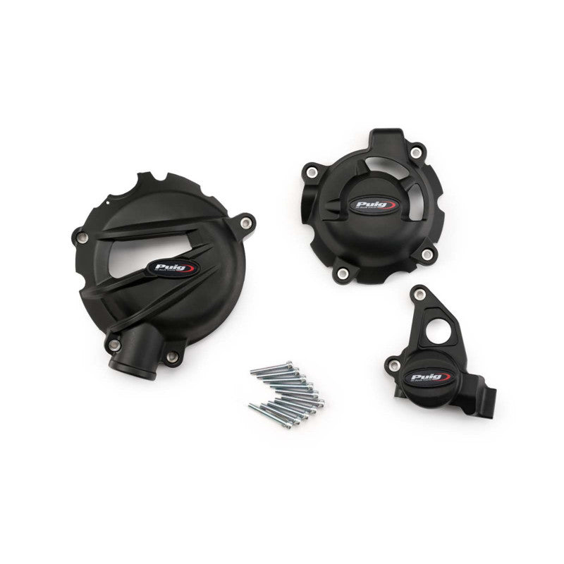 PUIG PROTEZIONE CARTER MOTORE TRACK PER CAMPIONATO BMW S1000R 2025 NERO