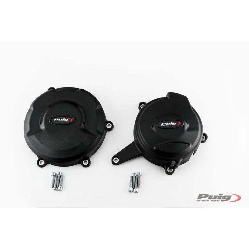 PUIG PROTEZIONE CARTER MOTORE TRACK PER CAMPIONATO DUCATI PANIGALE V4 R 2022 NERO