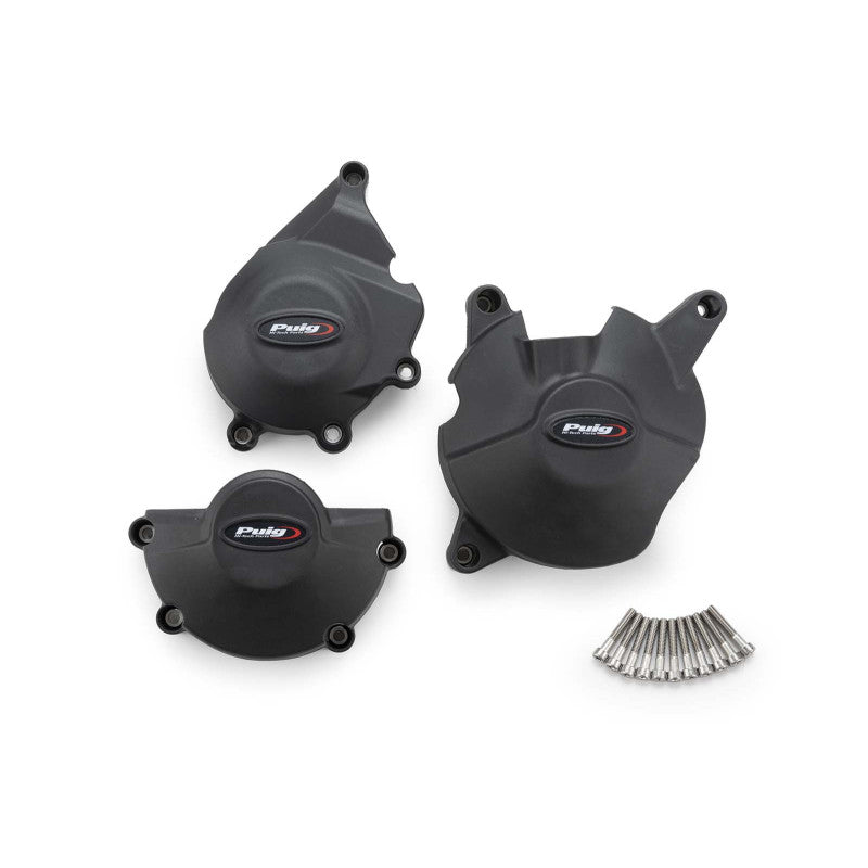PUIG PROTEZIONE CARTER MOTORE TRACK PER CAMPIONATO HONDA CBR600 RR 24-25 NERO