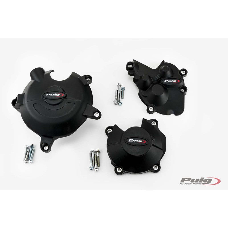 PUIG PROTEZIONE CARTER MOTORE TRACK PER CAMPIONATO KAWASAKI ZX-6R NINJA 24-25 NERO