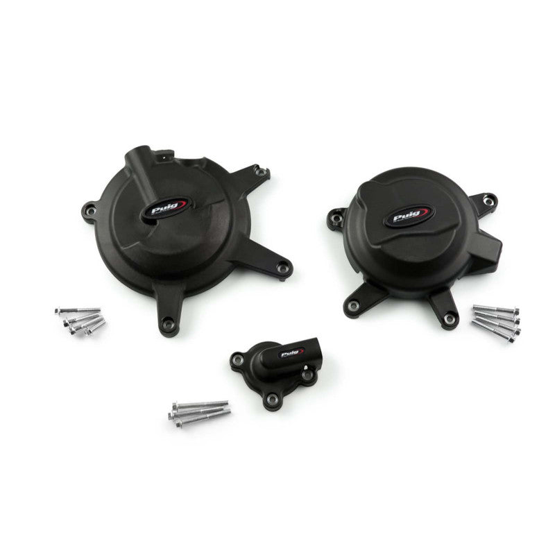 PUIG PROTEZIONE CARTER MOTORE TRACK PER CAMPIONATO PER KAWASAKI NINJA 400 18-20 NERO