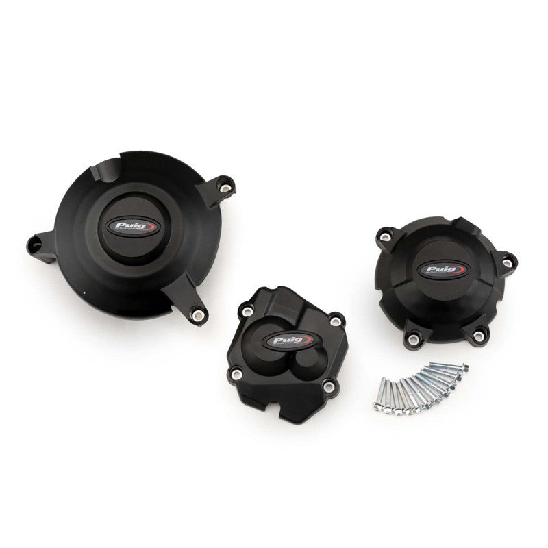 PUIG PROTEZIONE CARTER MOTORE TRACK PER CAMPIONATO PER KAWASAKI ZX-10R NINJA KRT 16-18 NERO