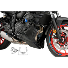 PUIG PUNTALE PER YAMAHA MT-07 PURE 23-24 NERO OPACO