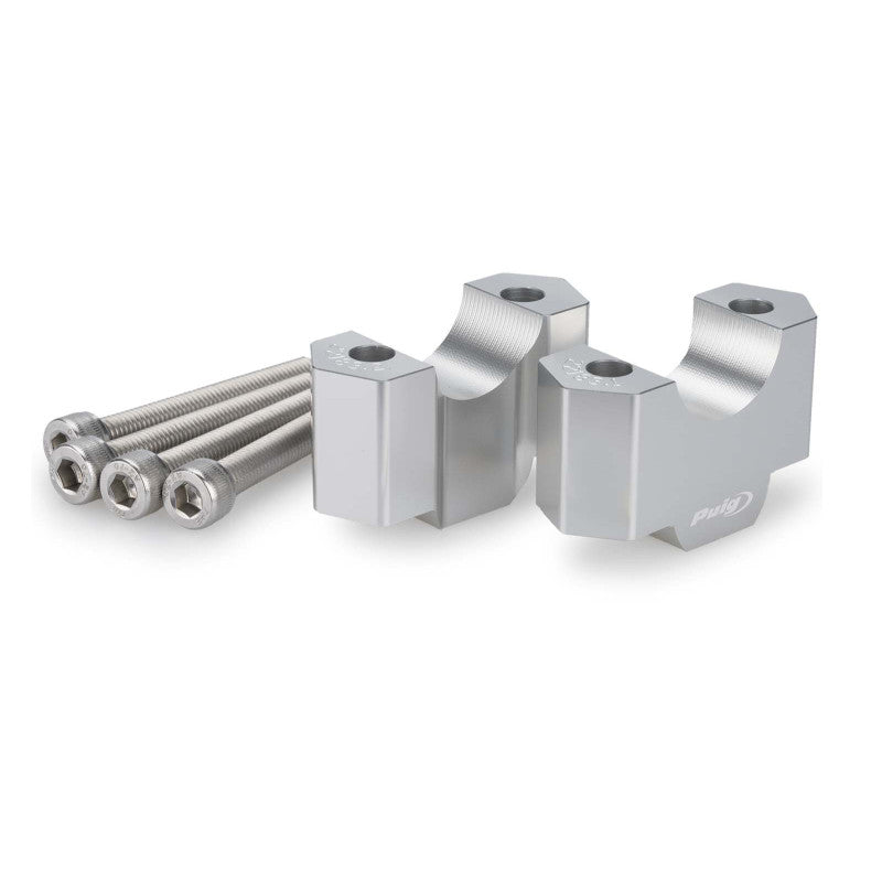 PUIG RISERS PER MANUBRI BMW F900 GS 24-25 SILVER-22183P