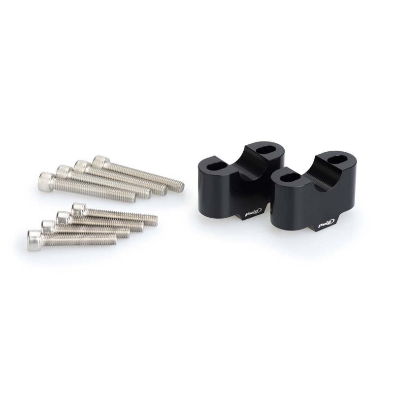 PUIG RISERS PER MANUBRI KAWASAKI VERSYS 650 22-24 NERO-3672N