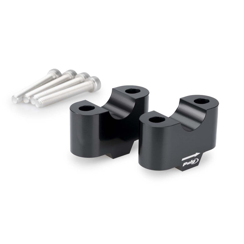 PUIG RISERS PER MANUBRI PER BMW F750 GS 18-24 NERO-COD.21810N