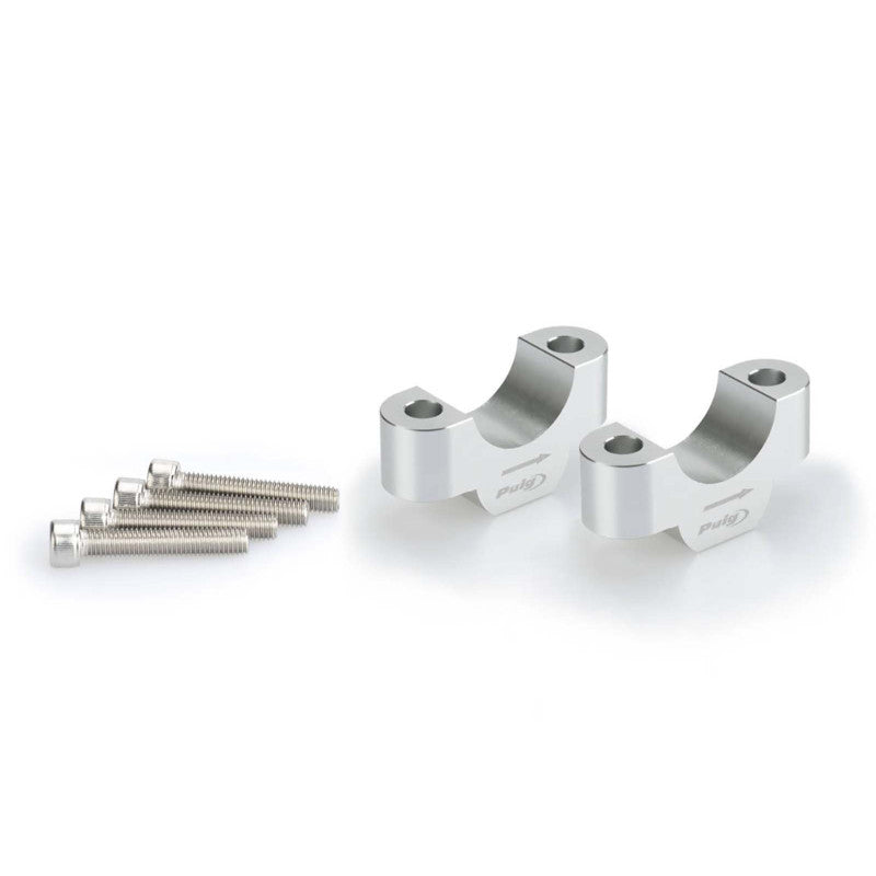 PUIG RISERS PER MANUBRI PER BMW R1200 GS EXCLUSIVE 17-18 SILVER-20308P