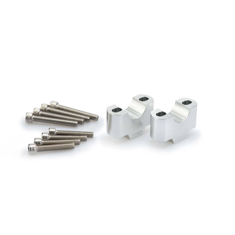 PUIG RISERS PER MANUBRI PER KTM SUPERDUKE 1290 GT 19-21 SILVER-3741P