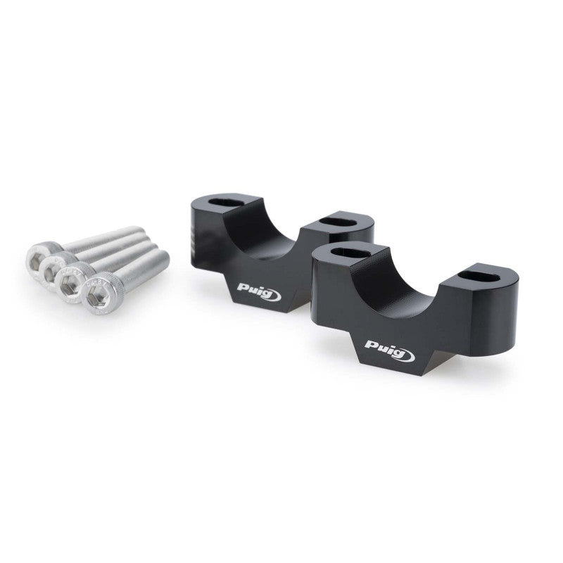 PUIG RISERS PER MANUBRI TRIUMPH TIGER 900 RALLY PRO 24-25 NERO