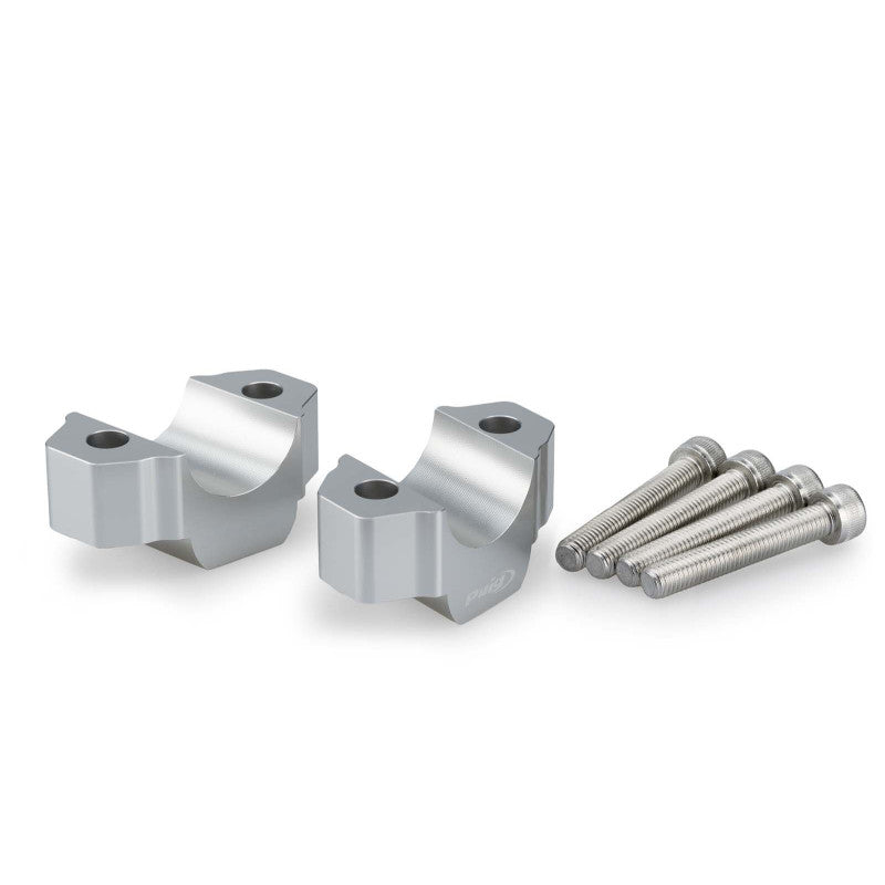 PUIG RISERS PER MANUBRI YAMAHA MT-09 24-25 SILVER