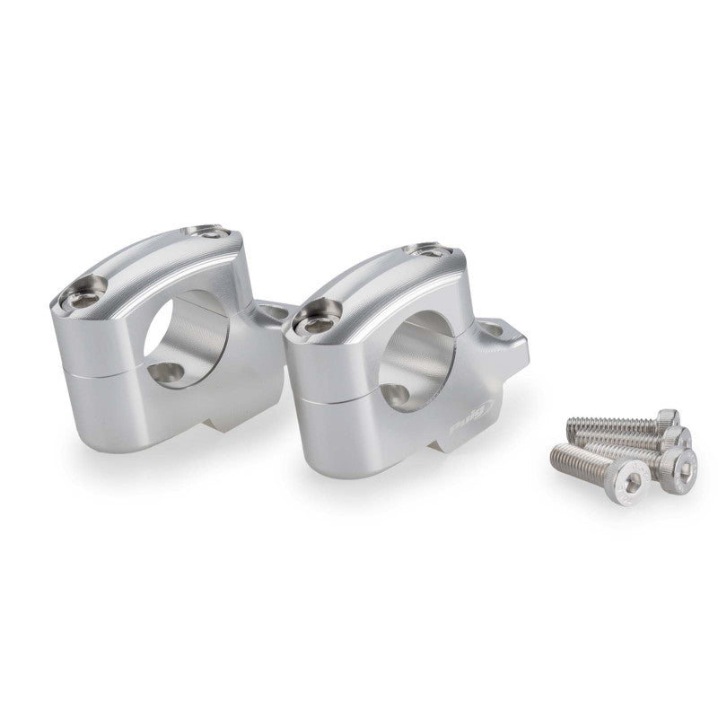 PUIG RISERS PULLBACK PER MANUBRI BMW F900 GS 24-25 SILVER-22141P