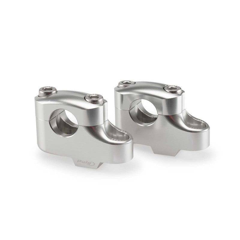 PUIG RISERS PULLBACK PER MANUBRI TRIUMPH SCRAMBLER 400X 24-25 SILVER-21750P