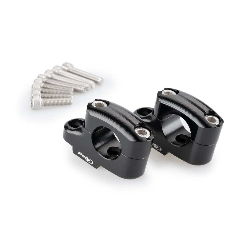 PUIG RISERS PULLBACK PER MANUBRI TRIUMPH STREET TRIPLE 765 R LOW 21-22 NERO-21751N