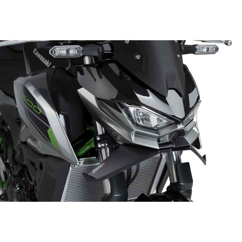 PUIG SPOILER ANTERIORE DOWNFORCE NAKED KAWASAKI Z500 24-25 CARBON LOOK