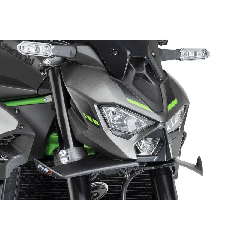 PUIG SPOILER ANTERIORE DOWNFORCE NAKED KAWASAKI Z900 2025 NERO OPACO