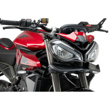 PUIG SPOILER ANTERIORE DOWNFORCE NAKED TRIUMPH SPEED TRIPLE 1200 RS 21-25 NERO OPACO