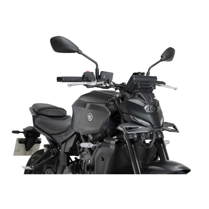 PUIG SPOILER ANTERIORE DOWNFORCE NAKED YAMAHA MT-07 Y-AMT 2025 CARBON LOOK