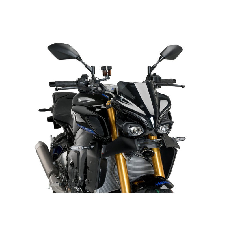 PUIG SPOILER ANTERIORE DOWNFORCE NAKED YAMAHA MT-10 22-25 NERO OPACO