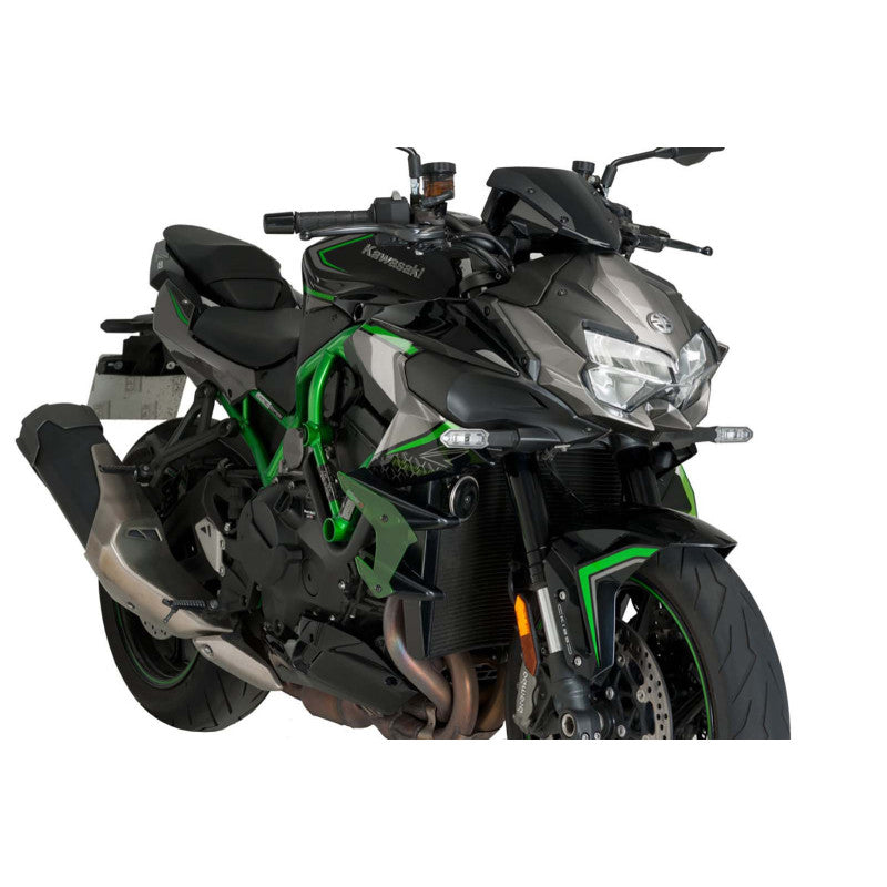 PUIG SPOILER LATERALE DOWNFORCE NAKED KAWASAKI Z H2 SE 21-25 VERDE
