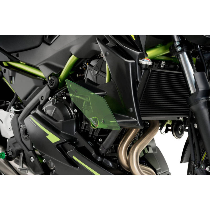 PUIG SPOILER LATERALE DOWNFORCE NAKED KAWASAKI Z650 2025 VERDE