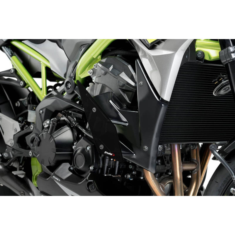 PUIG SPOILER LATERALE DOWNFORCE NAKED KAWASAKI Z900 20-21 NERO