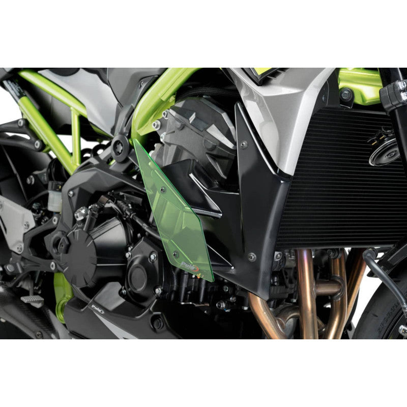 PUIG SPOILER LATERALE DOWNFORCE NAKED KAWASAKI Z900 20-21 VERDE