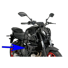 PUIG SPOILER LATERALE DOWNFORCE NAKED PER YAMAHA MT-07 21-24 NERO