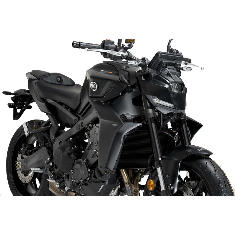 PUIG SPOILER LATERALE DOWNFORCE NAKED YAMAHA MT-09 Y-AMT 24-25 NERO OPACO