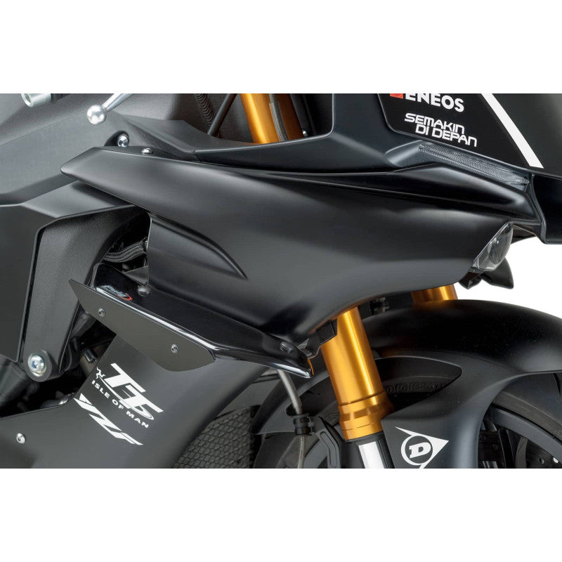 PUIG SPOILER LATERALE DOWNFORCE SPORT YAMAHA YZF-R1 17-19 NERO