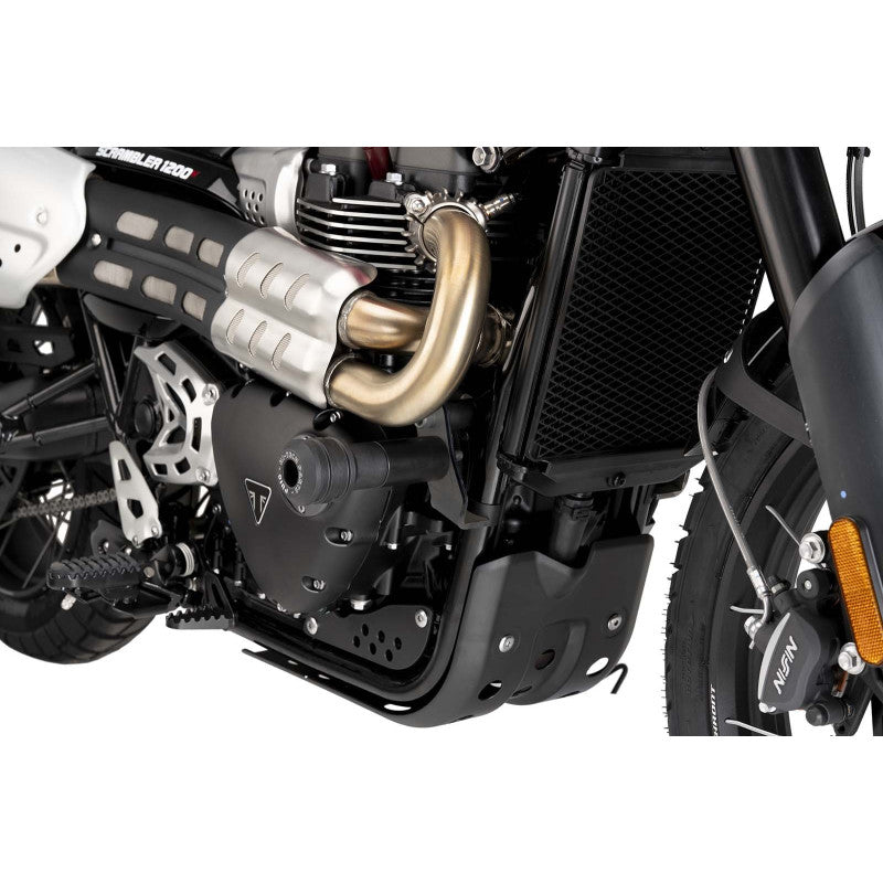 PUIG TAMPONI PARATELAIO MOD. VINTAGE 2.0 TRIUMPH SCRAMBLER 1200 XE 24-25 NERO