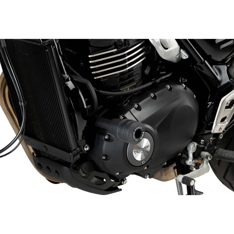 PUIG TAMPONI PARATELAIO MOD. VINTAGE 2.0 TRIUMPH SCRAMBLER 400X 24-25 NERO