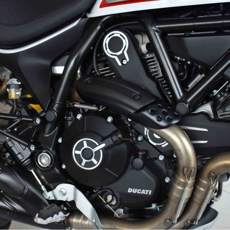 PUIG TAPPI TELAIO PER DUCATI SCRAMBLER DESERT SLED 23-25 NERO