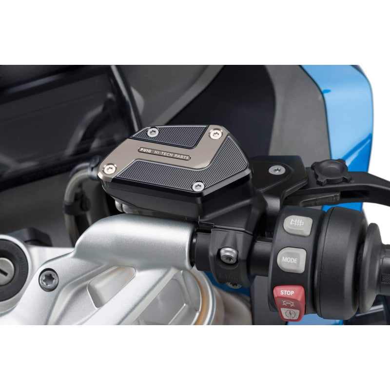 PUIG TAPPO SERBATOIO ANTERIORE PER FLUIDO FRENO PER BMW R1200 GS RALLYE 17-18 SILVER