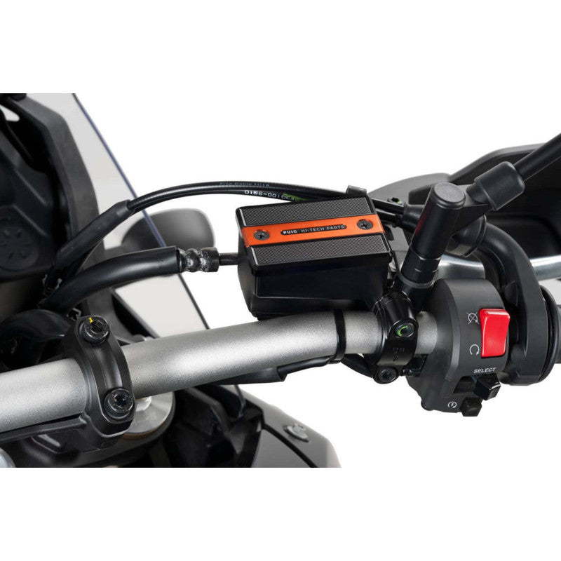 PUIG TAPPO SERBATOIO ANTERIORE PER FLUIDO FRENO YAMAHA MT-07 Y-AMT 2025 ARANCIONE