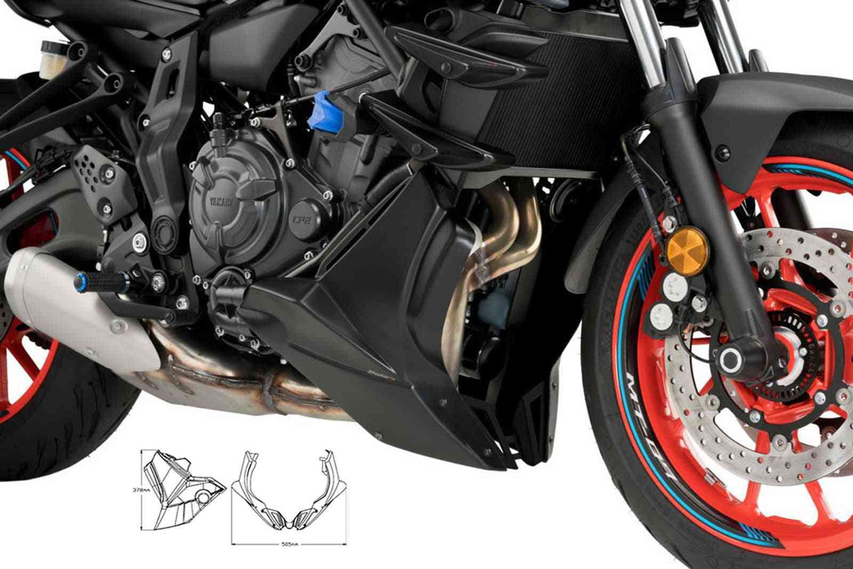 PUIG PUNTALE YAMAHA MT-07 23-24 NERO OPACO