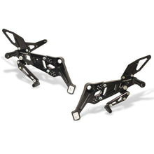 RACINGBIKE PEDANA REGOLABILE CON OFFSET VARIABILE E POGGIAPIEDE FISSO PER APRILIA TUONO 660 21-25 NERO